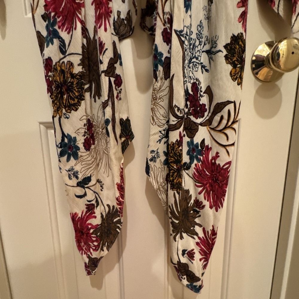 Umgee Boho‎ Duster Kimono Long Cardigan Mixed Print Floral M/L - Picture 6 of 9